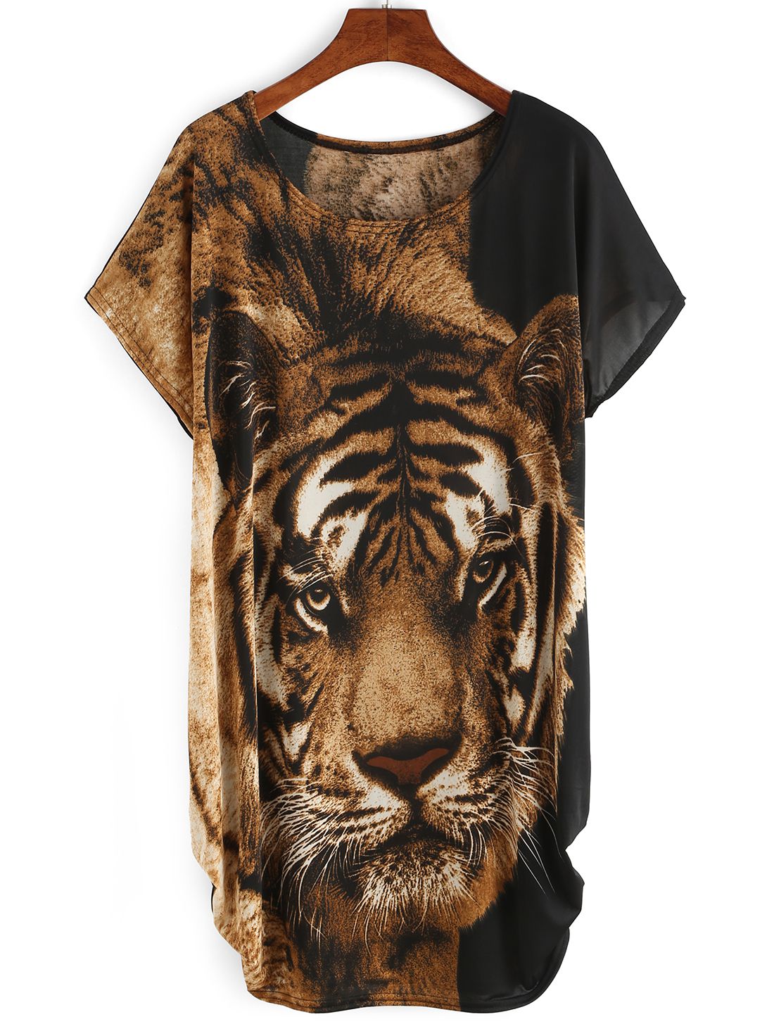 Tiger Print Loose Fit Dress