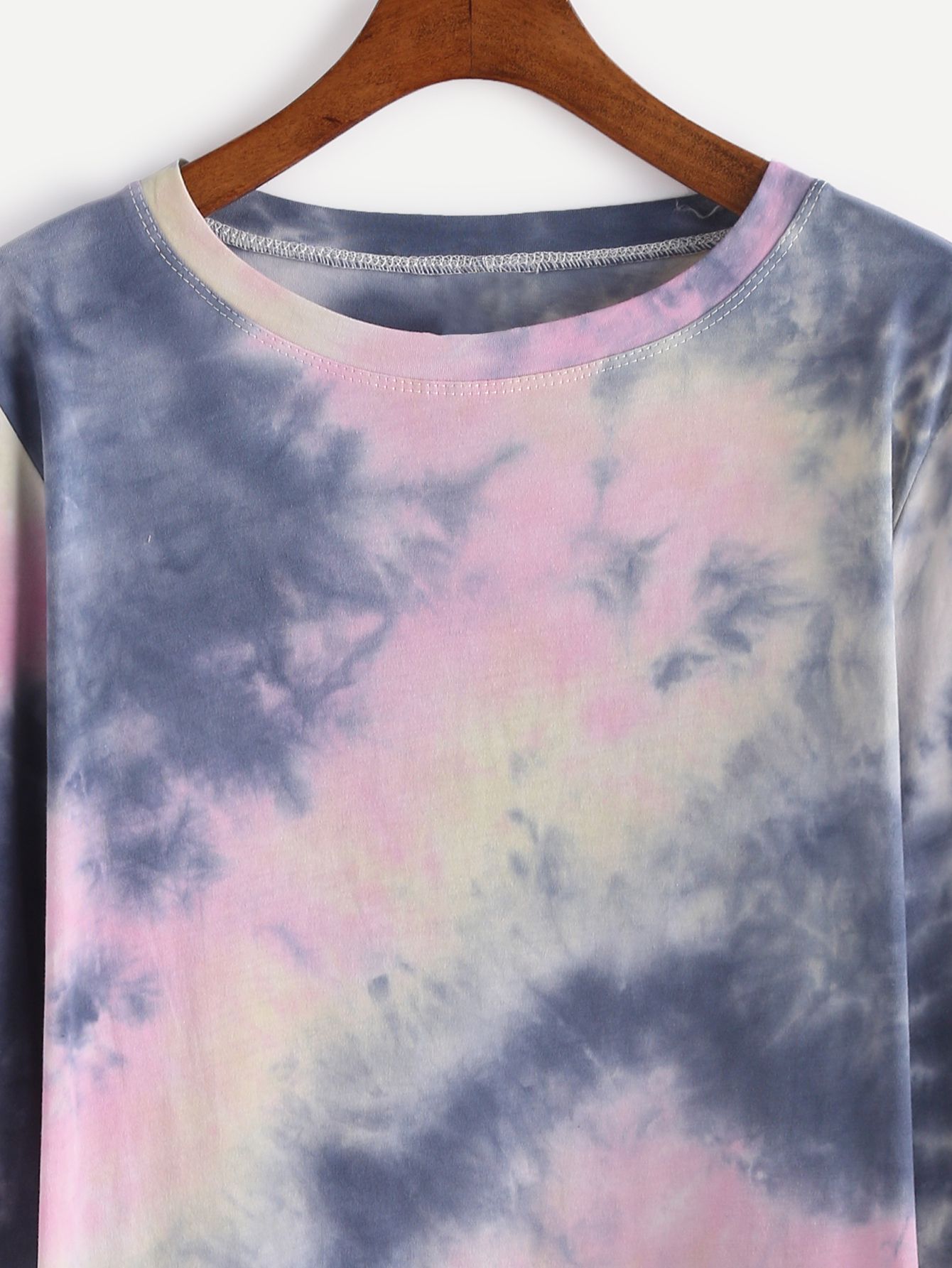 Tie Dye Long Sleeve T-shirt Dress